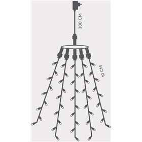 175 Χριστουγεννιάτικα Λαμπάκια LED Θερμό Λευκό 350εκ τύπου Χταπόδι με Πράσινο Καλώδιο EurolampΚωδικός: 600-11391  175 Χριστουγεννιάτικα Λαμπάκια LED Θερμό Λευκό 350εκ τύπου Χταπόδι με Πράσινο Καλώδιο EurolampΚωδικός: 600-11391