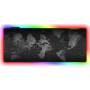 World Map RGB Gaming Mouse Pad XXL 900mm με RGB Φωτισμό Μαύρο