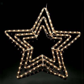 Αστέρι Τριπλό Χρωματιστό / Λευκό 60x60cm 600-20006 Eurolamp