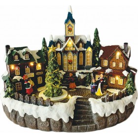 Χριστουγεννιάτικο Χωριό Led Μπαταρίας &amp Ρεύματος X0305 Aca