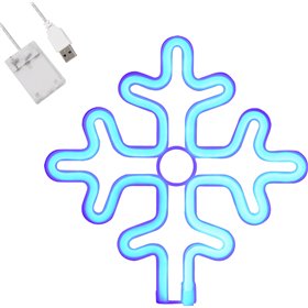 Χριστουγεννιάτικη Φωτιζόμενη Χιονονιφάδα Μπαταρίας 78580 GloboStar