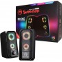 Marvo Scorpion SG-265 Ηχεία Υπολογιστή 2.0 με RGB Φωτισμό και Ισχύ 6W σε Μαύρο Χρώμα