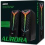 NOD Aurora 2.0 RGB Ηχεία Υπολογιστή 2.0 με RGB Φωτισμό και Ισχύ 16W σε Μαύρο Χρώμα