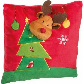 Χριστουγεννιάτικη Μαξιλαροθήκη Κόκκινη 30x9x30cm