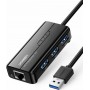 Ugreen USB 3.0 Hub 3 Θυρών με σύνδεση USB-A / EthernetΚωδικός: 20265 