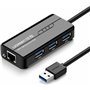 Ugreen USB 3.0 Hub 3 Θυρών με σύνδεση USB-A / EthernetΚωδικός: 20265 