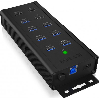 RaidSonic Icy Box IB-HUB1703-QC3 USB 3.0 Hub 7 Θυρών με σύνδεση USB-A &amp Θύρα ΦόρτισηςΚωδικός: 60362 