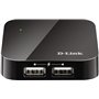 D-Link DUB-H4 USB 2.0 Hub 4 Θυρών με σύνδεση USB-A και Εξωτερική Παροχή Ρεύματος