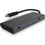 RaidSonic Icy Box IB-HUB1428-C31 USB 3.1 Hub 4 Θυρών με σύνδεση USB-C ΓκριΚωδικός: 60709 