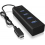 RaidSonic Icy Box IB-HUB1409-C3 USB 3.0 Hub 4 Θυρών με σύνδεση USB-CΚωδικός: 60256 