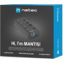 Natec Mantis USB 3.0 Hub 4 Θυρών με σύνδεση USB-A &amp Θύρα Φόρτισης και Εξωτερική Παροχή ΡεύματοςΚωδικός: NHU-1557 