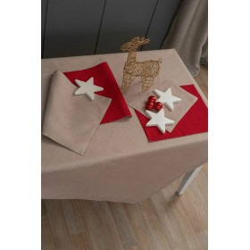 Palamaiki CD01 Χριστουγεννιάτικα Σουπλά Πλαστικά Μπεζ 45x35cm 2τμχ