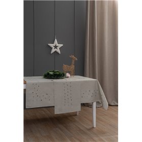 Palamaiki Χριστουγεννιάτικο Τραπεζοκαρέ 85x85cm Grey