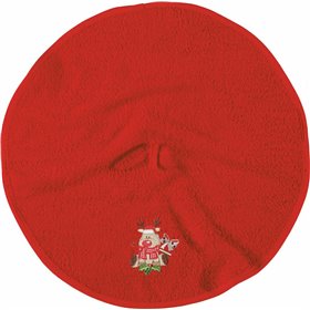 Das Home Χριστουγεννιάτικη Πετσέτα Στρογγυλή 50 cm