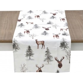 Inart Τραβέρσα Υφασμάτινη Ελάφι 40x140cm Inart Τραβέρσα Υφασμάτινη Ελάφι 40x140cm