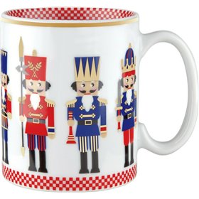 Ιωνία Χριστουγεννιάτικη Κούπα Πορσελάνη 400ml Nutcracker