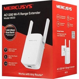 Mercusys ME30 WiFi Extender Dual Band (2.4 & 5GHz) 1200Mbps Mercusys ME30 WiFi Extender Dual Band (2.4 & 5GHz) 1200Mbps