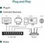 TP-LINK TL-SG108 v6 Unmanaged L2 Switch με 8 Θύρες Gigabit (1Gbps) Ethernet