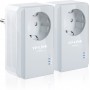 TP-LINK TL-PA4010P KIT v5 Powerline Διπλό για Ενσύρματη Σύνδεση με Passthrough Πρίζα και Θύρα Ethernet