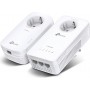 TP-LINK TL-WPA8631P KIT v3 Powerline Διπλό για Ασύρματη Σύνδεση Wi‑Fi 5 με Passthrough Πρίζα και 3 Θύρες Gigabit Ethernet