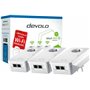 Devolo Mesh WiFi 2 Powerline Τριπλού Kit για Ασύρματη Σύνδεση Wi‑Fi 5 με Passthrough Πρίζα και 2 Θύρες Gigabit Ethernet