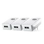 Devolo Mesh WiFi 2 Powerline Τριπλού Kit για Ασύρματη Σύνδεση Wi‑Fi 5 με Passthrough Πρίζα και 2 Θύρες Gigabit Ethernet