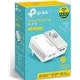 TP-LINK TL-WPA4226KIT v4 Powerline Διπλό για Ασύρματη Σύνδεση Wi‑Fi 4 με Passthrough Πρίζα και 2 Θύρες Ethernet