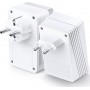 TP-LINK TL-WPA4226KIT v4 Powerline Διπλό για Ασύρματη Σύνδεση Wi‑Fi 4 με Passthrough Πρίζα και 2 Θύρες Ethernet