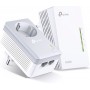 TP-LINK TL-WPA4226KIT v5 Powerline Διπλό για Ασύρματη Σύνδεση Wi‑Fi 4 με Passthrough Πρίζα και 2 Θύρες Ethernet