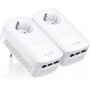 TP-LINK TL-PA8030P KIT v1 Powerline Διπλό για Ενσύρματη Σύνδεση με Passthrough Πρίζα και 3 Θύρες Gigabit Ethernet