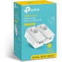 TP-LINK TL-PA4022P KIT v4 Powerline Διπλό για Ενσύρματη Σύνδεση με Passthrough Πρίζα και 2 Θύρες Ethernet