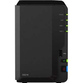 Synology DiskStation DS218 NAS Tower με 2 θέσεις για HDD/SSD