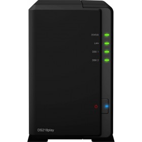Synology DiskStation DS218play NAS Tower με 2 θέσεις για HDD/SSD