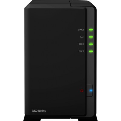 Synology DiskStation DS218play NAS Tower με 2 θέσεις για HDD/SSD