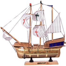 Santa Maria Ξύλινο Διακοσμητικό Καράβι Ιστιοπλοϊκό 34x34cm Santa Maria Ξύλινο Διακοσμητικό Καράβι Ιστιοπλοϊκό 34x34cm