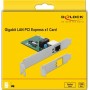 DeLock Ενσύρματη Κάρτα Δικτύου Gigabit (1Gbps) Ethernet PCI-eΚωδικός: 90381 