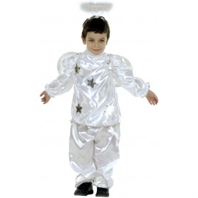 Kokoracostume Χριστουγεννιάτικη Παιδική Στολή Άγγελος Λευκή