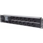 Intellinet Πολύπριζο Rack 19" 2U με 15 Sockets Μαύρο