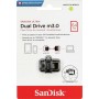 Sandisk Ultra Dual Drive M3.0 64GB USB 3.0 Stick με σύνδεση USB-A &amp micro USB-B Μαύρο