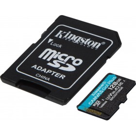 Kingston Canvas Go! Plus microSDXC 128GB Class 10 U3 V30 with Adapter