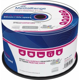 MediaRange Εγγράψιμα CD-R Printable 700MB 50τμχΚωδικός: MR208 