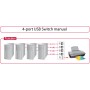 DeLock Switch USB 2.0 4 Port Manual