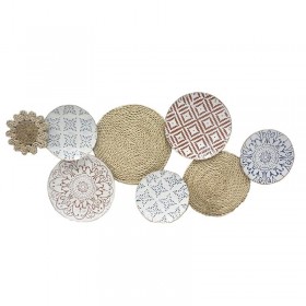 Inart Διακοσμητική Πινακίδα Τοίχου από Μέταλλο 127x7x59cm Inart Διακοσμητική Πινακίδα Τοίχου από Μέταλλο 127x7x59cm