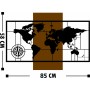 HomeMarkt Διακοσμητικό Τοίχου από Μέταλλο 85x3x85cm