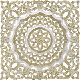 Inart Διακοσμητική Πινακίδα Τοίχου από Ξύλο 40x3x40cm Inart Διακοσμητική Πινακίδα Τοίχου από Ξύλο 40x3x40cm