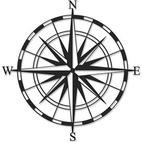 Pakoworld Διακοσμητικό Τοίχου από Μέταλλο Compass 45x3x45cm Pakoworld Διακοσμητικό Τοίχου από Μέταλλο Compass 45x3x45cm