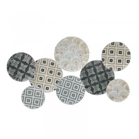 Inart Διακοσμητικό Τοίχου από Μέταλλο Tribal Circles 105x6x57cm Inart Διακοσμητικό Τοίχου από Μέταλλο Tribal Circles 105x6x57cm