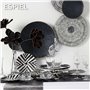 Espiel Διακοσμητικό Τοίχου από Μέταλλο Μαύρο/Γκρι 135x14x77cm