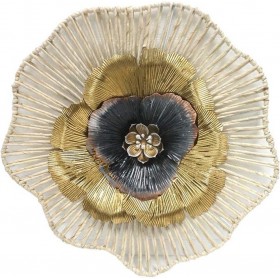 Inart Διακοσμητική Πινακίδα Τοίχου από Μέταλλο 67x6x66cm Inart Διακοσμητική Πινακίδα Τοίχου από Μέταλλο 67x6x66cm