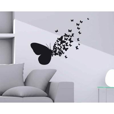 Διακοσμητικό Αυτοκόλλητο Τοίχου Butterflies Silhouettes Ango